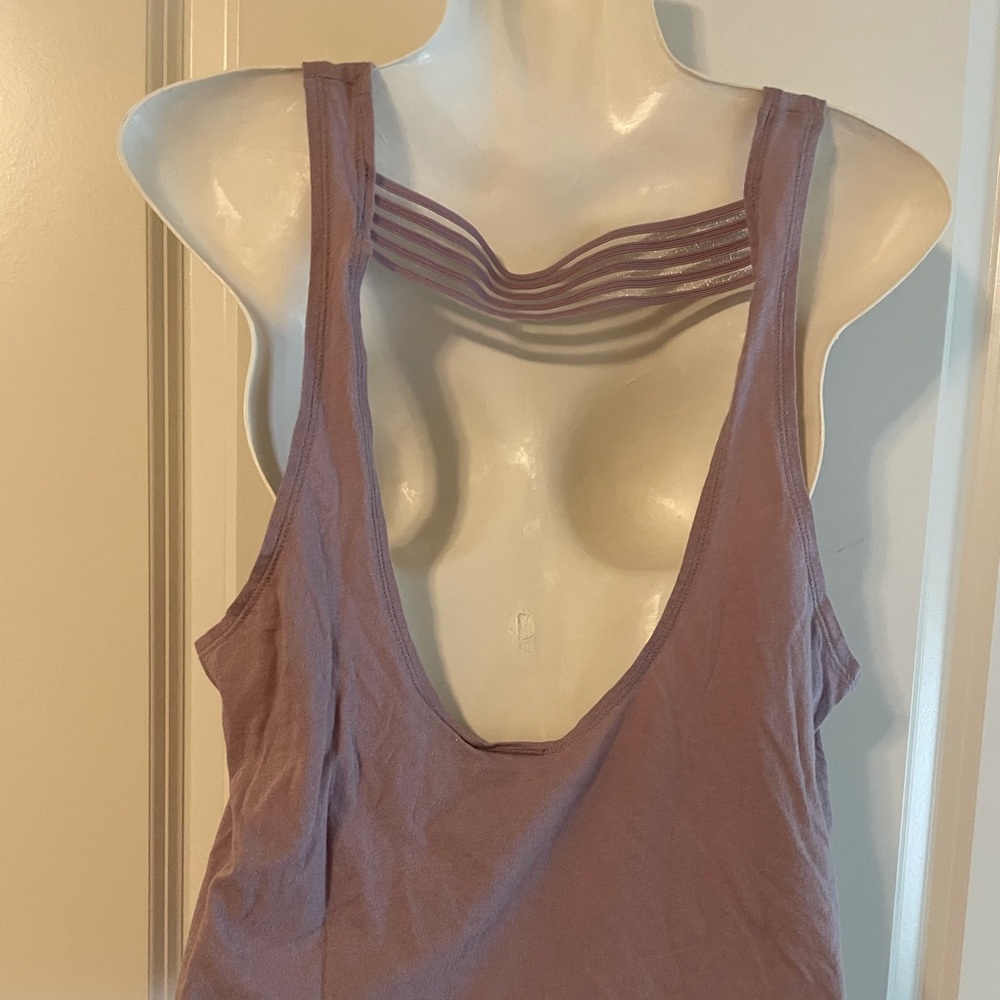 PINK Tank Top W/ Back Cutout - Picture 3 of 5
